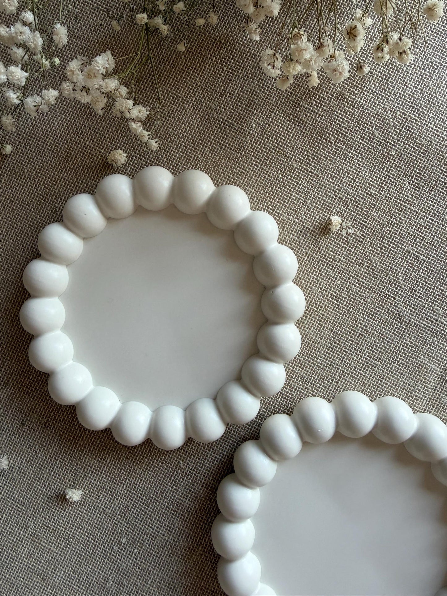 Bubble Coaster - Handmade Jesmonite Coaster Set