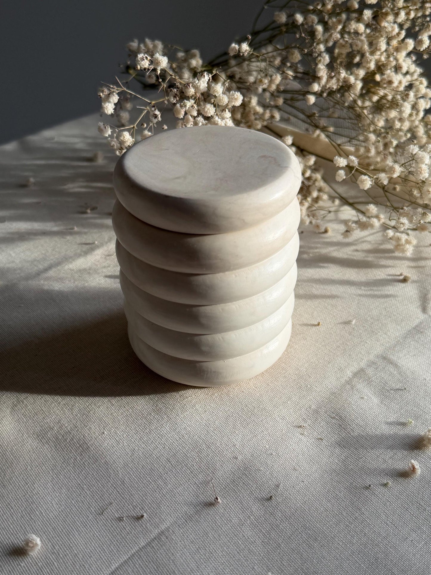 Calm Trinket Pot - Serene Jesmonite Storage Pot