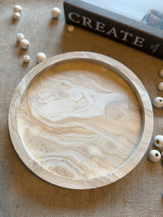 Round Marble Tray