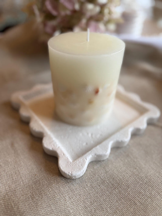 Wavy Edged Tray - Handmade Jesmonite Organiser Tray