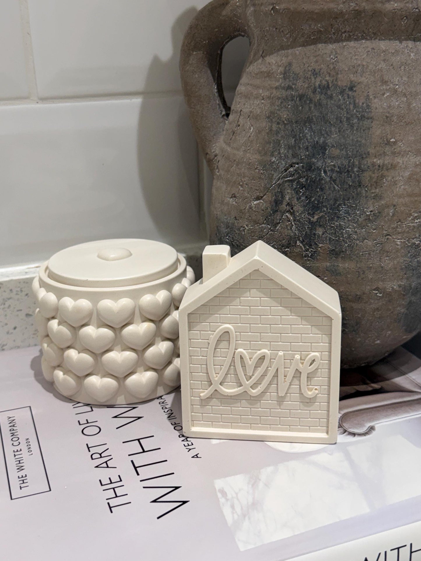 Handmade Love House Ornament | Neutral Home Decor