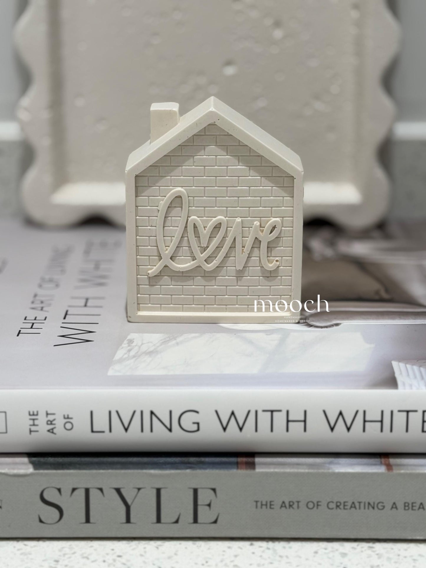 Handmade Love House Ornament | Neutral Home Decor