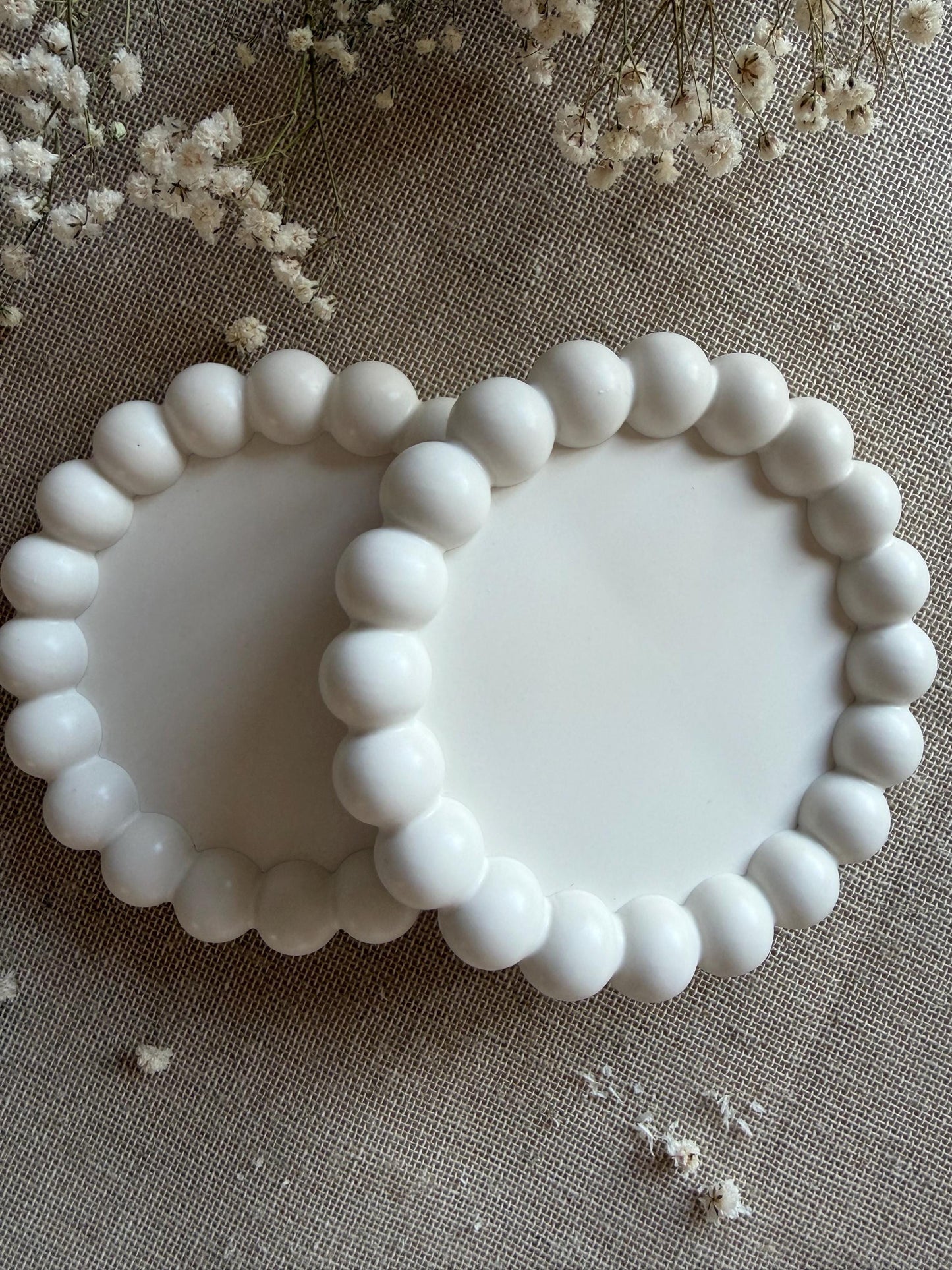 Bubble Coaster - Handmade Jesmonite Coaster Set